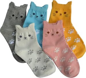 Jeasona Women’s Cute Animal Cat Socks Gifts