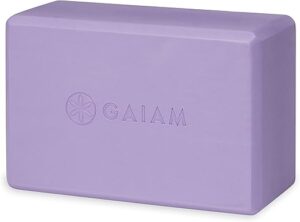 Gaiam Yoga Block – Supportive Latex-Free Foam