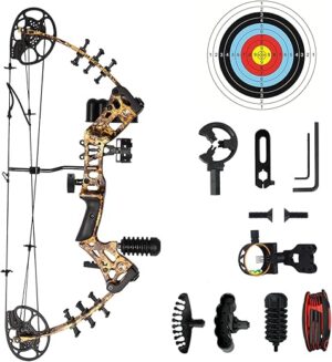 WUXLISTY Youth Compound Bow Set 15-45 Lbs