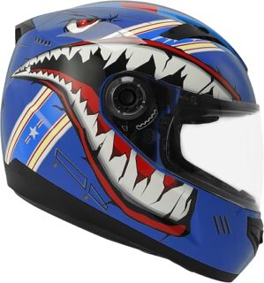 TCMT Youth Full Face Motorcycle Helmet With Visor