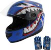 TCMT Youth Kids Full Face Motocross Helmet