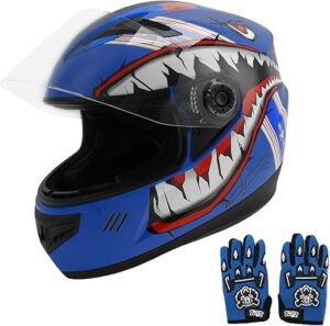 TCMT Youth Kids Full Face Motocross Helmet