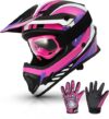 TCMT Youth Motocross Full Face Helmet Set