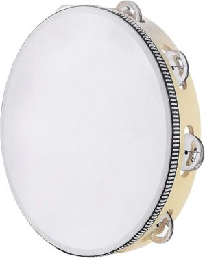 Musfunny 10 Inch Hand Held Tambourine Instrument