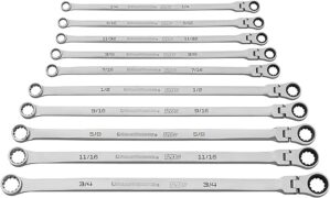 GEARWRENCH 10 Pc. 120XP Universal Spline XL Flex Head Wrench Set – 86142