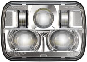 J.W. SPEAKER 12-24V DOT/ECE LED Headlight Chrome