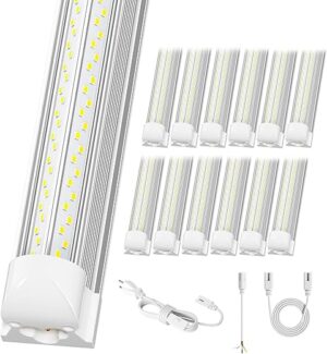 ELEKICO 12 Pack 100W 8FT LED Shop Light