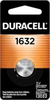 DURACELL 1632 3V Lithium Coin Battery, CR Cell