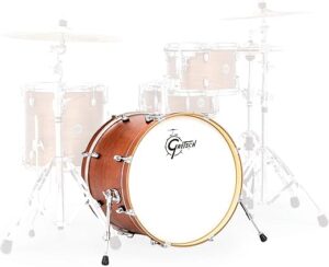 Gretsch Drums 24-Inch Bass Drum, Satin Walnut Glaze