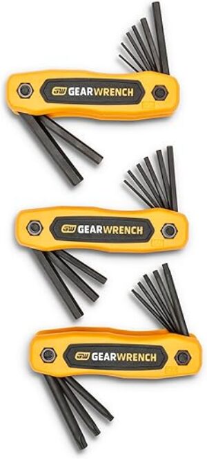 GEARWRENCH 25 Piece SAE/Metric/Torx® Folding Hex Key Set – 83512