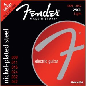 Fender 250L Nickel Plated Steel Guitar Strings