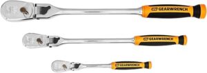 GEARWRENCH 3 Pc. Drive 90 Tooth Flex Head Ratchet Set - 81298T