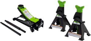ARCAN 3 Ton Steel Floor Jack Bundle