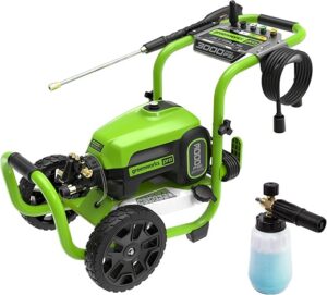 Greenworks 3000 PSI Pressure Washer With Foam Cannon