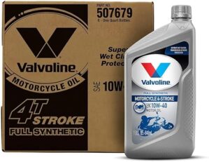 Valvoline 4-Stroke Motorcycle Full Synthetic SAE 10W-40 Oil