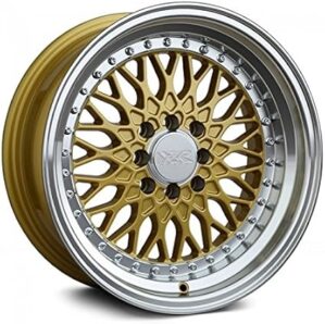 XXR Wheels 536 Gold Wheel With Machined Finish Lip