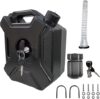 Dimeani 5L 1.3 Gallon Black Fuel Can