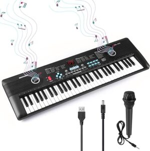 Afddfeh 61 Key Electric Piano With Accessories