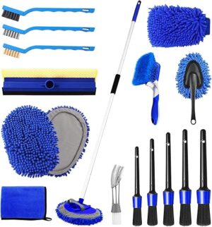 NIKCOSMK 62'' Car Wash Brush Kit With Long Handle