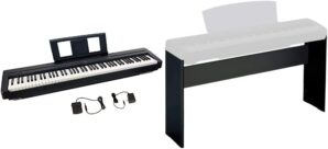 YAMAHA 88-Key Weighted Digital Piano (P45B) & Stand