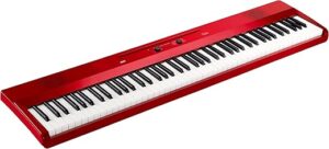 Korg 88 Portable Digital Piano, Red (L1MRED)