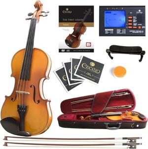 Acoustic Violin 1/2 With Bow And Case