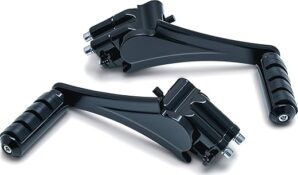 Kuryakyn Adjustable Passenger Pegs, Gloss Black