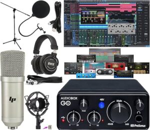 PreSonus AudioBox GO | USB-C Audio Interface Bundle