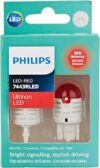 Philips automotive lighting Automotive 7443RLED Ultinon LED Bulb (Red)