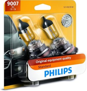 PHILIPS Automotive 9007B2 Halogen Headlight Bulb, 2 Pack