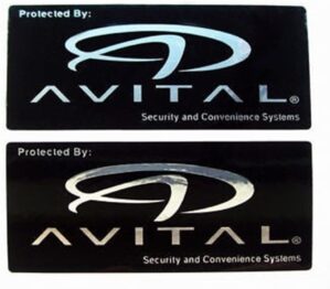 Avital Avital Car Alarm Security Stickers