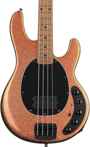 Ernie Ball Music Man Bass Guitar - Gold Bar, Maple Fingerboard
