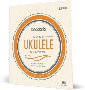 D'Addario Bass Ukulele Strings, Nyltech, EJ88UB