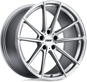 TSW Bathurst Silver Mirror Cut 19x8.5 Wheel
