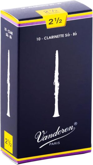 Vandoren Bb Clarinet Traditional Reeds Strength 2.5