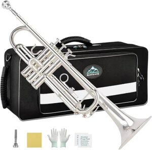 EASTROCK Bb Trumpet Set With Accessories (Silver)