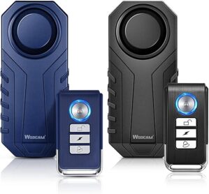 wsdcam Bike Alarm 2 Pack 113dB Wireless Anti-Theft System