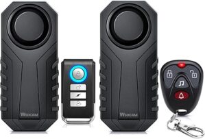 wsdcam Bike Alarm With Remote, 113dB Wireless Anti-Theft
