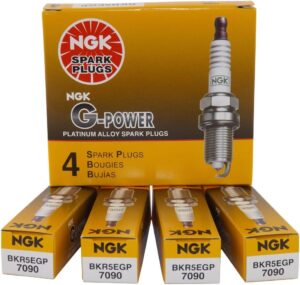 NGK BKR5EGP G-Power Spark Plug, 4-Pack