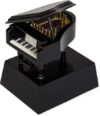 Broadway Gifts Co. Black Grand Piano Miniature Replica on Stand