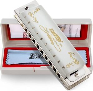 East top Blues Harmonica Key Of C, T008L