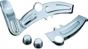 Kuryakyn Boomerang Frame Covers: Chrome, 1 Pair