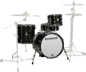 Ludwig Breakbeats 4-Piece Drum Set, Black Sparkle