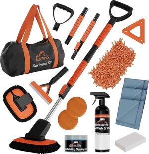 RoofPax Car Wash Kit With Microfiber Brush