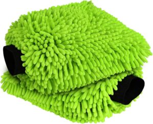 AIDEA Car Wash Mitt Microfiber, 2PK