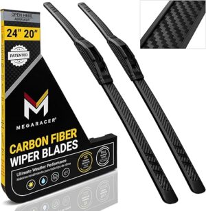 Mega Racer Carbon Fiber Windshield Wiper Blades 24"+20