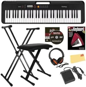 Casio Casiotone CT-S200 61-Key Portable Keyboard Bundle