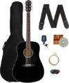 Fender CD-60S Dreadnought Acoustic Guitar Bundle