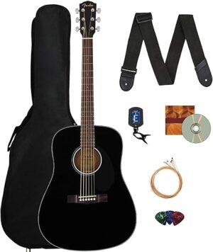 Fender CD-60S Dreadnought Acoustic Guitar Bundle