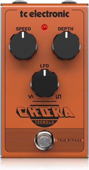 TC Electronic Choka Tremolo Analog Pedal, 3-Knob Design